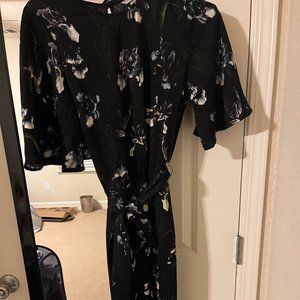 H&M Bell Sleeve Open Back Floral Jumpsuit 8